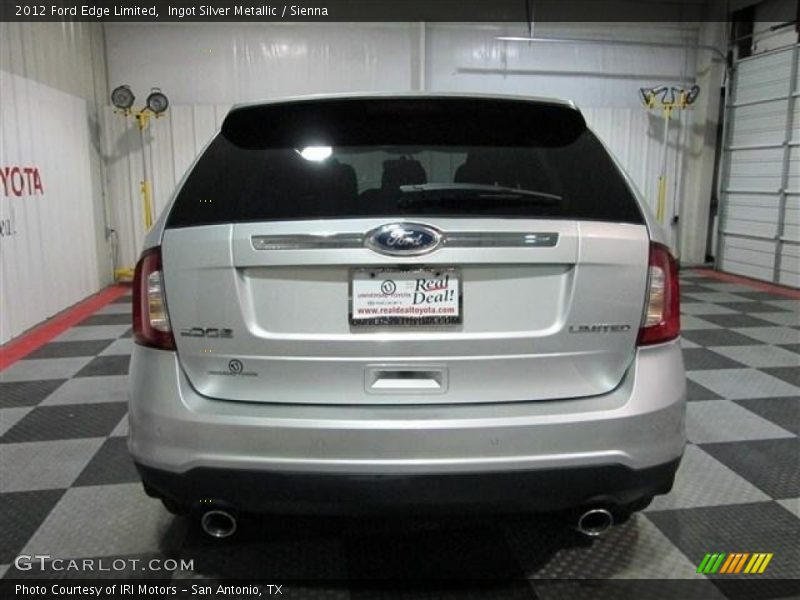 Ingot Silver Metallic / Sienna 2012 Ford Edge Limited