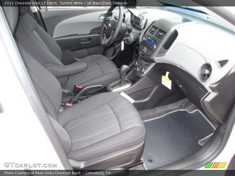 Summit White / Jet Black/Dark Titanium 2013 Chevrolet Sonic LT Hatch