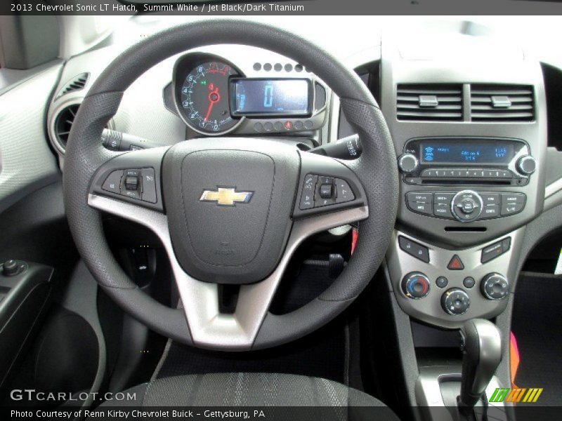 Summit White / Jet Black/Dark Titanium 2013 Chevrolet Sonic LT Hatch