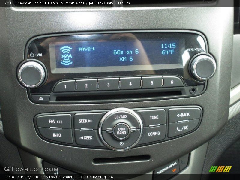 Summit White / Jet Black/Dark Titanium 2013 Chevrolet Sonic LT Hatch