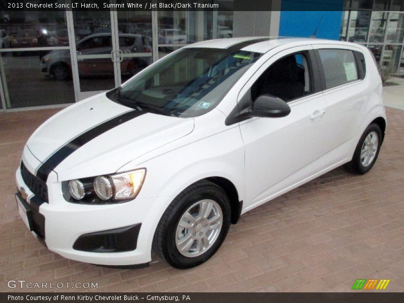 Summit White / Jet Black/Dark Titanium 2013 Chevrolet Sonic LT Hatch