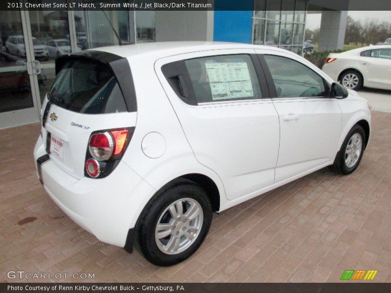 Summit White / Jet Black/Dark Titanium 2013 Chevrolet Sonic LT Hatch