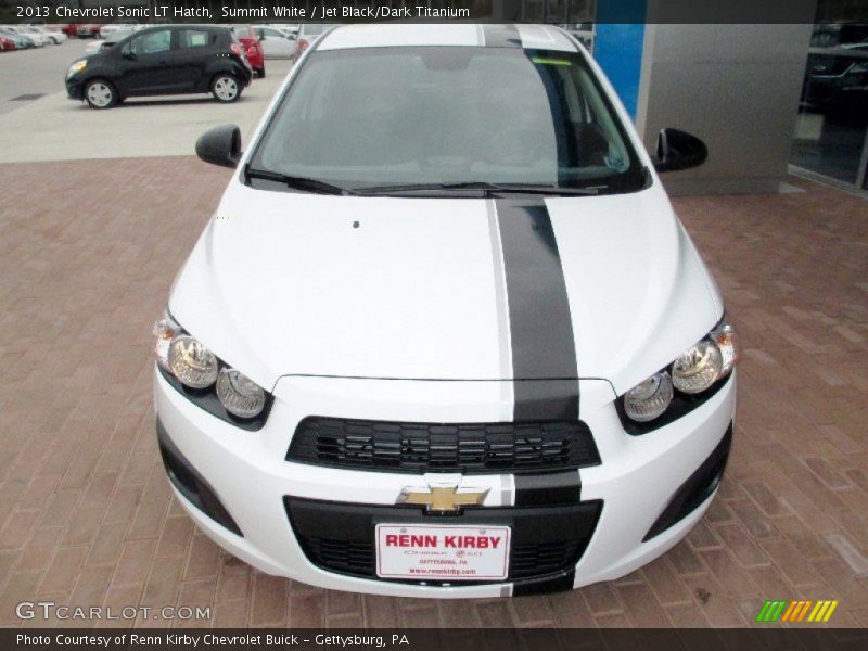 Summit White / Jet Black/Dark Titanium 2013 Chevrolet Sonic LT Hatch