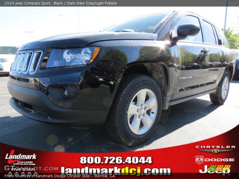 Black / Dark Slate Gray/Light Pebble 2014 Jeep Compass Sport