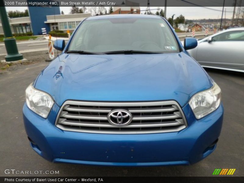 Blue Streak Metallic / Ash Gray 2008 Toyota Highlander 4WD