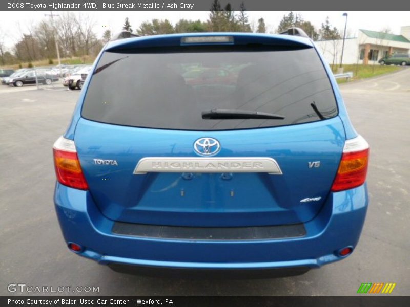 Blue Streak Metallic / Ash Gray 2008 Toyota Highlander 4WD