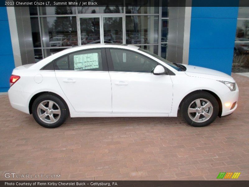 Summit White / Jet Black 2013 Chevrolet Cruze LT