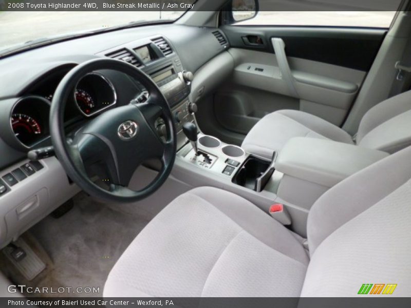 Ash Gray Interior - 2008 Highlander 4WD 
