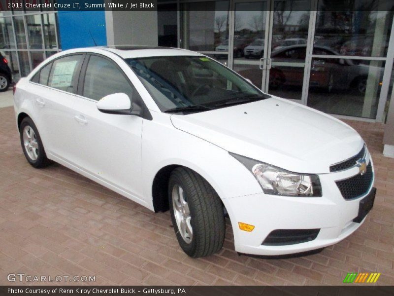 Summit White / Jet Black 2013 Chevrolet Cruze LT