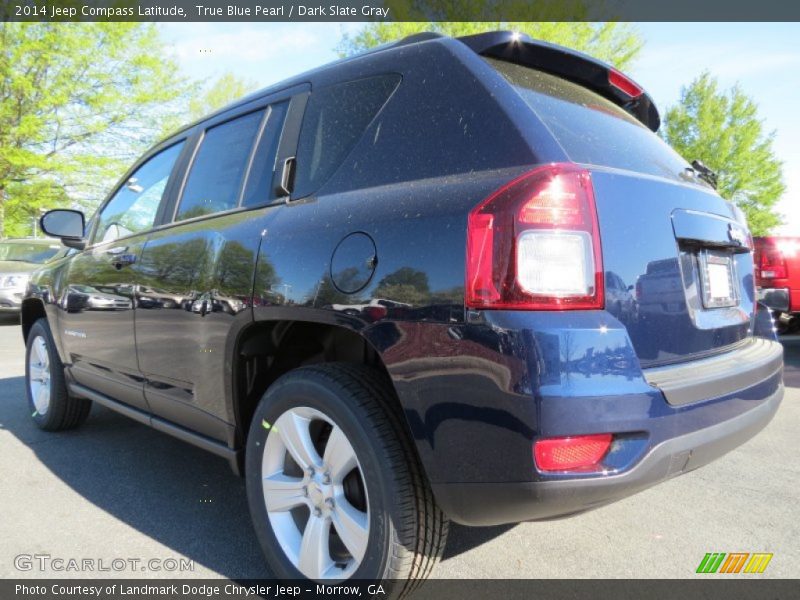 True Blue Pearl / Dark Slate Gray 2014 Jeep Compass Latitude