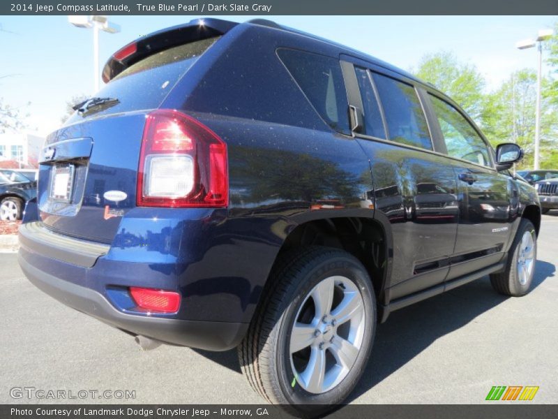 True Blue Pearl / Dark Slate Gray 2014 Jeep Compass Latitude