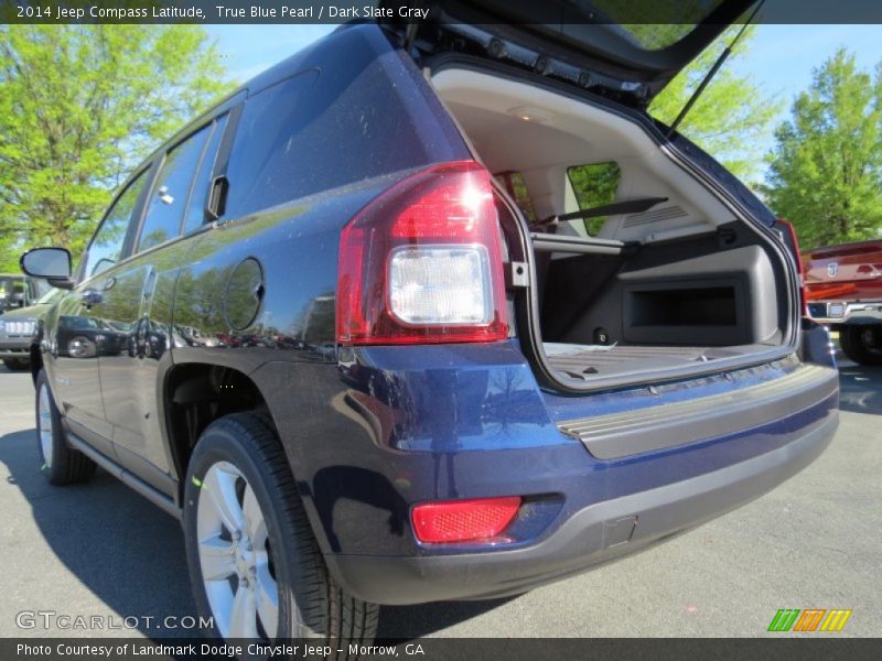 True Blue Pearl / Dark Slate Gray 2014 Jeep Compass Latitude