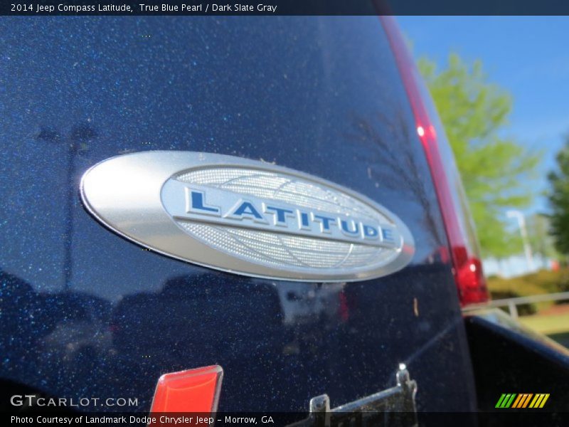 True Blue Pearl / Dark Slate Gray 2014 Jeep Compass Latitude