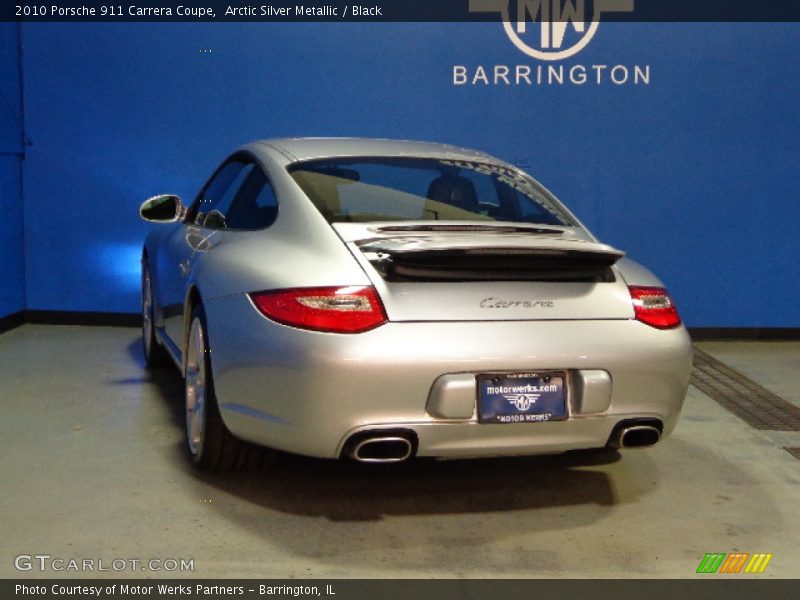 Arctic Silver Metallic / Black 2010 Porsche 911 Carrera Coupe