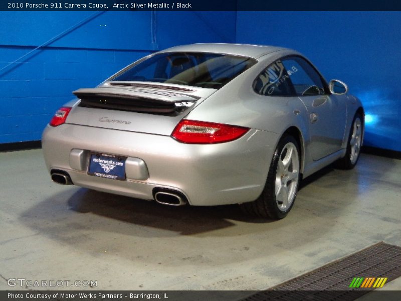 Arctic Silver Metallic / Black 2010 Porsche 911 Carrera Coupe