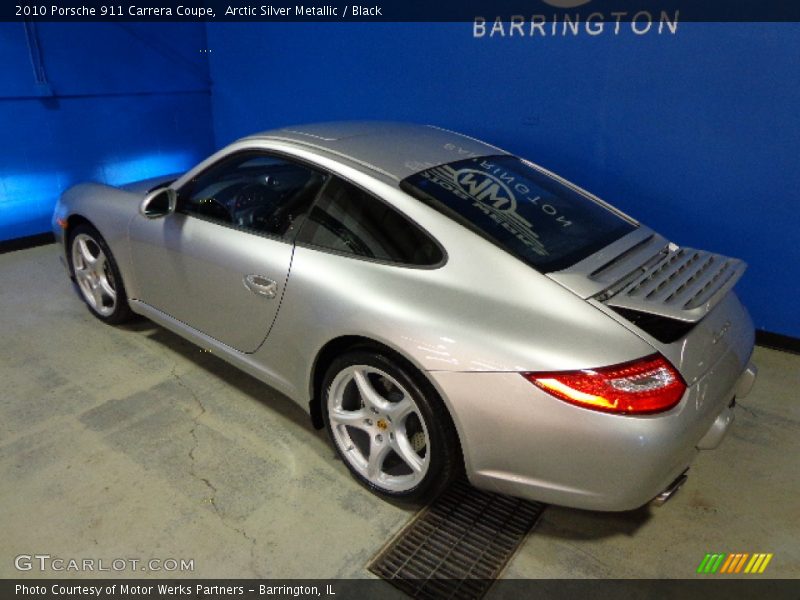 Arctic Silver Metallic / Black 2010 Porsche 911 Carrera Coupe