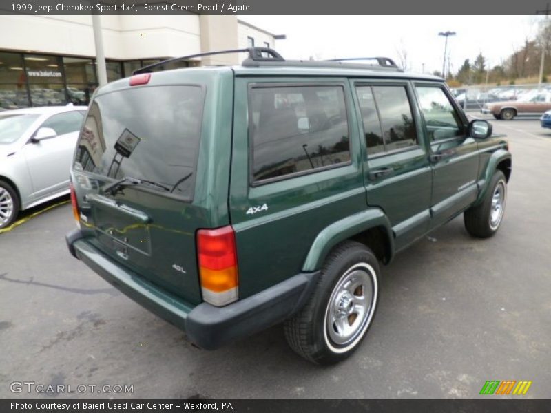 Forest Green Pearl / Agate 1999 Jeep Cherokee Sport 4x4
