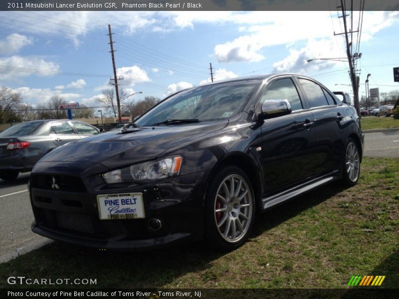 Phantom Black Pearl / Black 2011 Mitsubishi Lancer Evolution GSR
