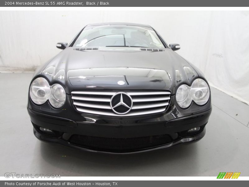 Black / Black 2004 Mercedes-Benz SL 55 AMG Roadster