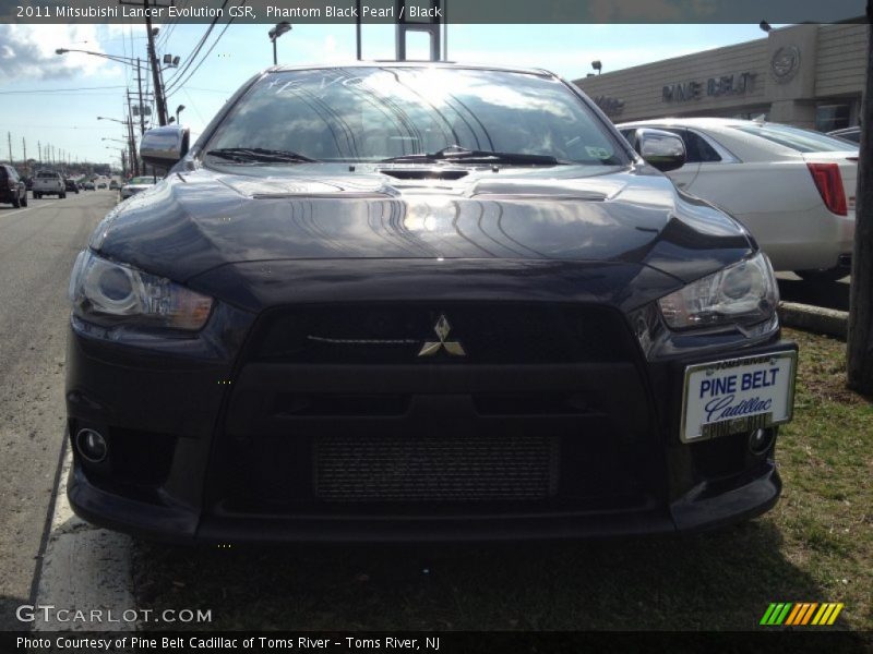 Phantom Black Pearl / Black 2011 Mitsubishi Lancer Evolution GSR