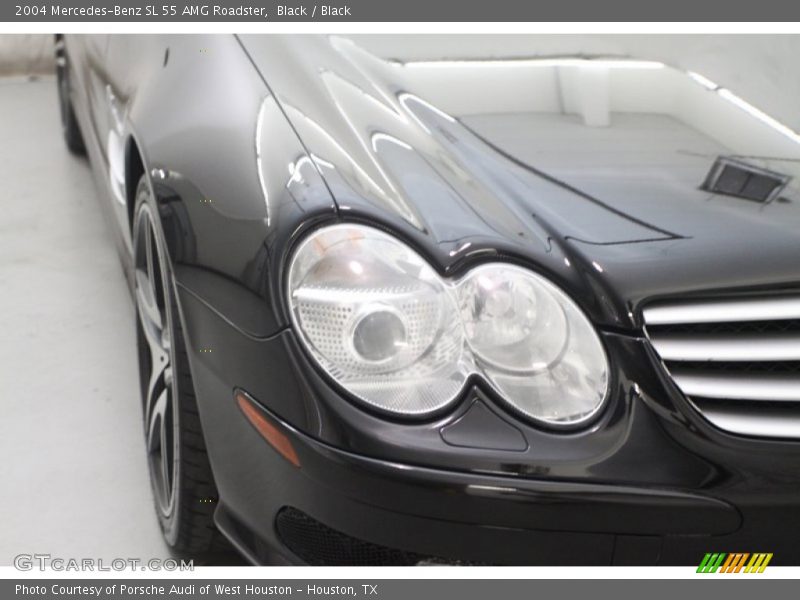 Black / Black 2004 Mercedes-Benz SL 55 AMG Roadster