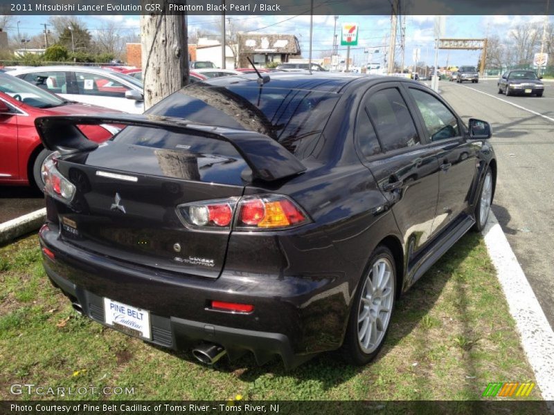 Phantom Black Pearl / Black 2011 Mitsubishi Lancer Evolution GSR