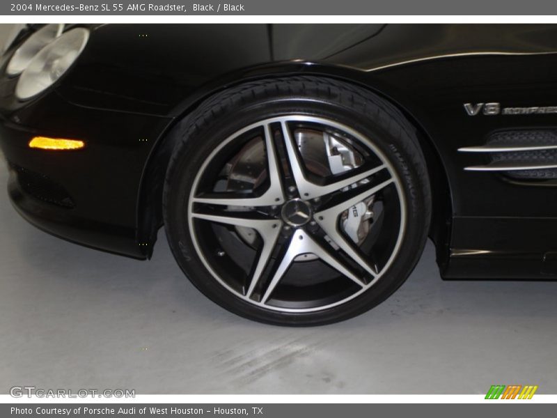 Black / Black 2004 Mercedes-Benz SL 55 AMG Roadster