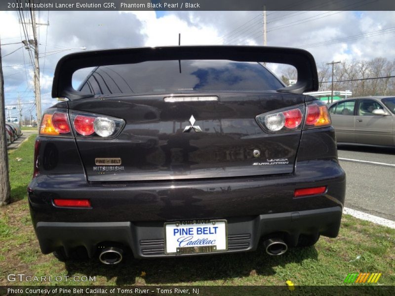 Phantom Black Pearl / Black 2011 Mitsubishi Lancer Evolution GSR