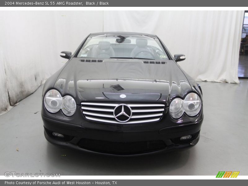 Black / Black 2004 Mercedes-Benz SL 55 AMG Roadster