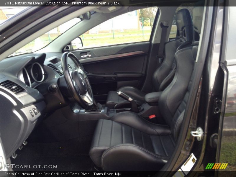 Phantom Black Pearl / Black 2011 Mitsubishi Lancer Evolution GSR