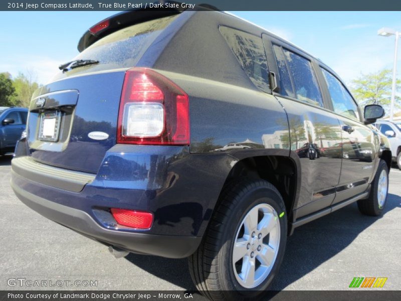 True Blue Pearl / Dark Slate Gray 2014 Jeep Compass Latitude