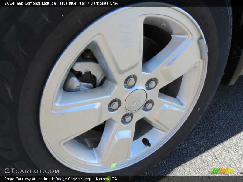 True Blue Pearl / Dark Slate Gray 2014 Jeep Compass Latitude