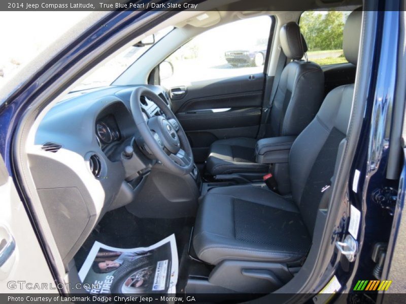 True Blue Pearl / Dark Slate Gray 2014 Jeep Compass Latitude