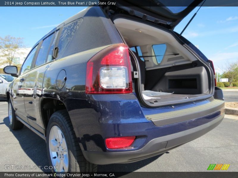 True Blue Pearl / Dark Slate Gray 2014 Jeep Compass Latitude