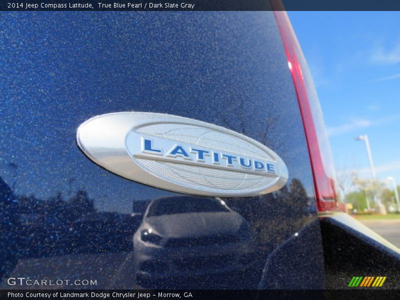 True Blue Pearl / Dark Slate Gray 2014 Jeep Compass Latitude