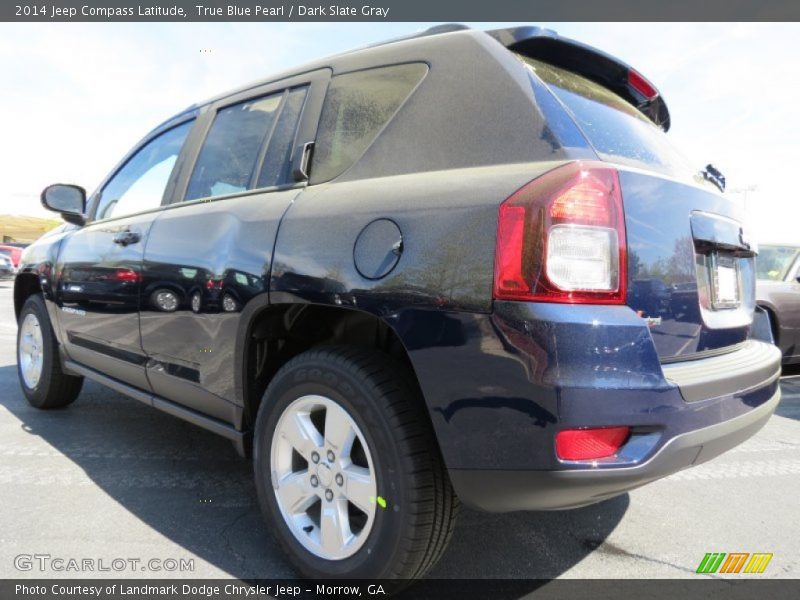 True Blue Pearl / Dark Slate Gray 2014 Jeep Compass Latitude