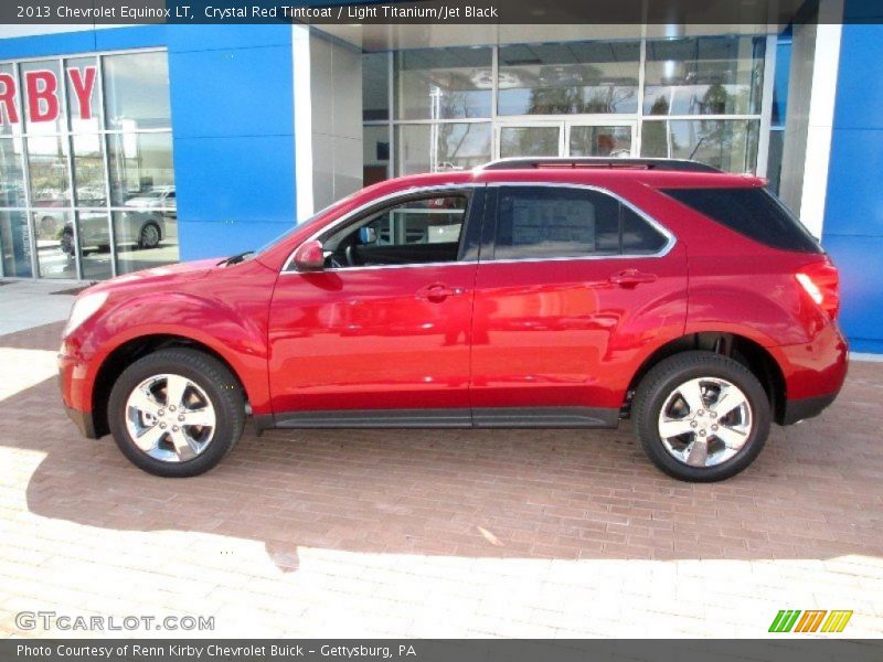 Crystal Red Tintcoat / Light Titanium/Jet Black 2013 Chevrolet Equinox LT