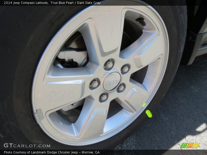 True Blue Pearl / Dark Slate Gray 2014 Jeep Compass Latitude