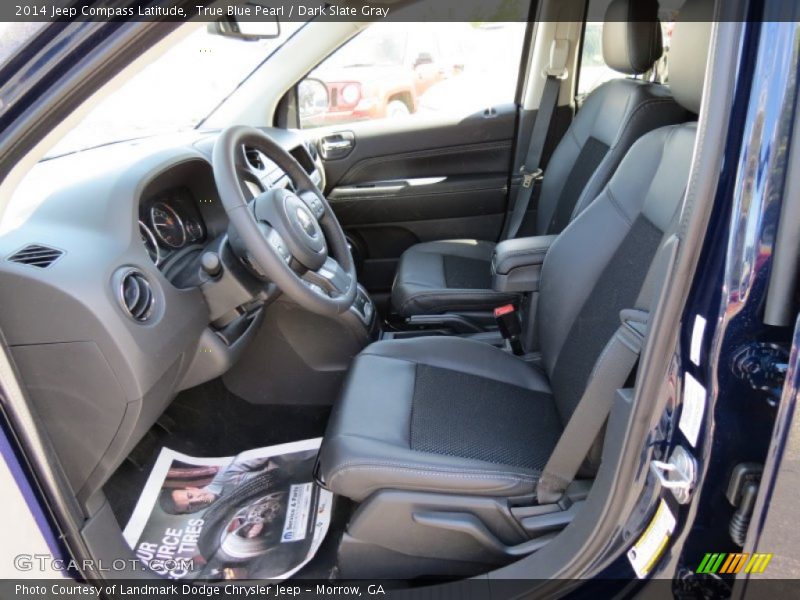 True Blue Pearl / Dark Slate Gray 2014 Jeep Compass Latitude