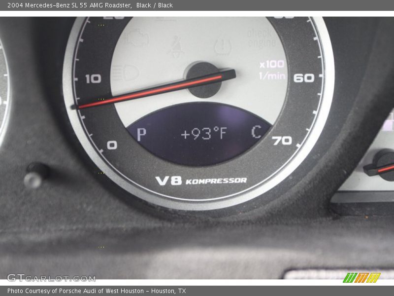 Black / Black 2004 Mercedes-Benz SL 55 AMG Roadster