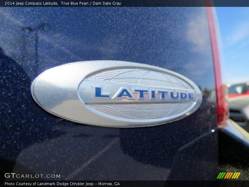 True Blue Pearl / Dark Slate Gray 2014 Jeep Compass Latitude