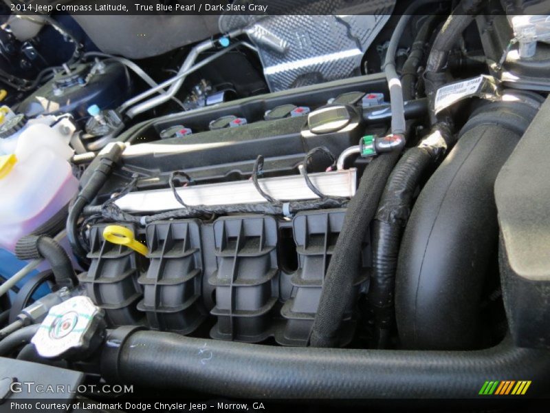 True Blue Pearl / Dark Slate Gray 2014 Jeep Compass Latitude