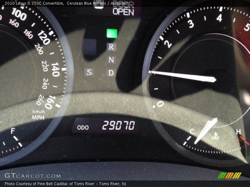 Cerulean Blue Metallic / Alabaster 2010 Lexus IS 250C Convertible