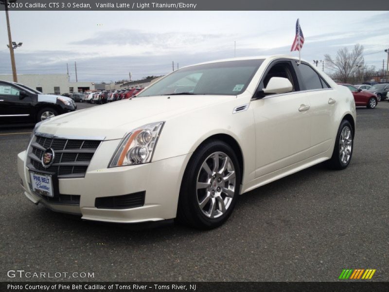 Vanilla Latte / Light Titanium/Ebony 2010 Cadillac CTS 3.0 Sedan