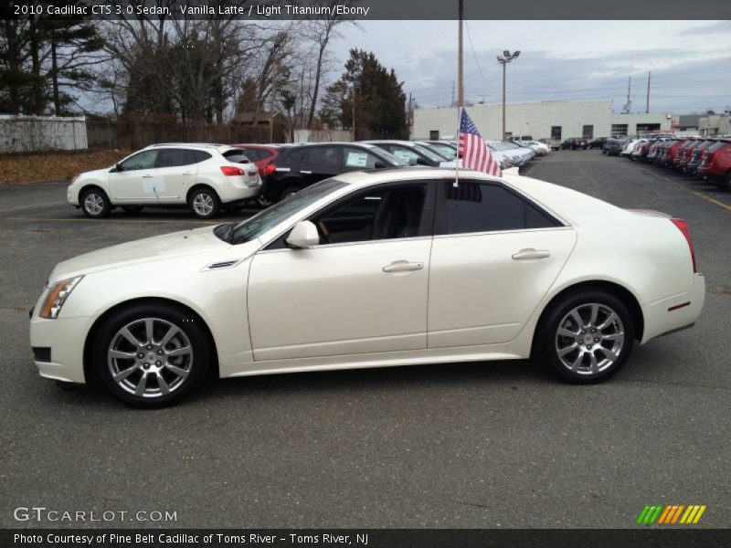 Vanilla Latte / Light Titanium/Ebony 2010 Cadillac CTS 3.0 Sedan
