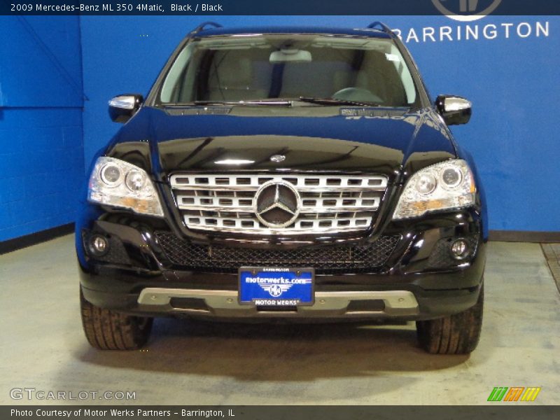 Black / Black 2009 Mercedes-Benz ML 350 4Matic