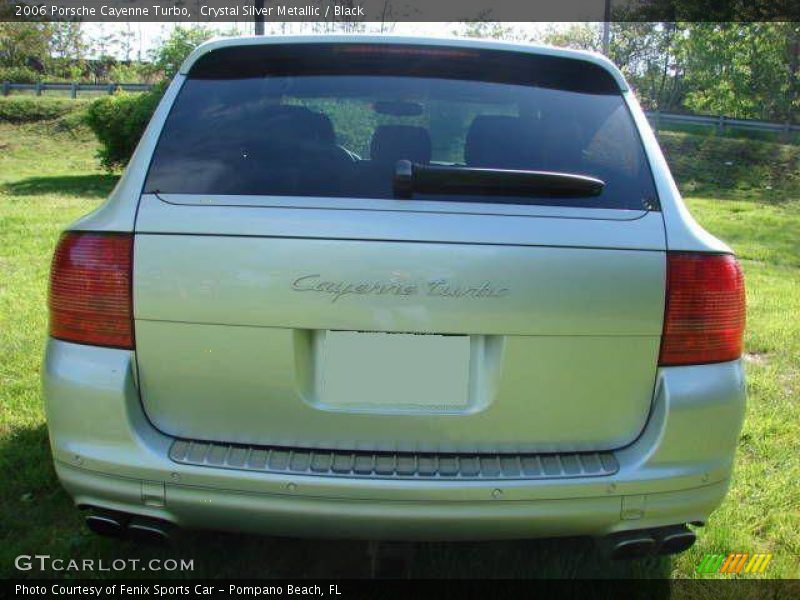 Crystal Silver Metallic / Black 2006 Porsche Cayenne Turbo