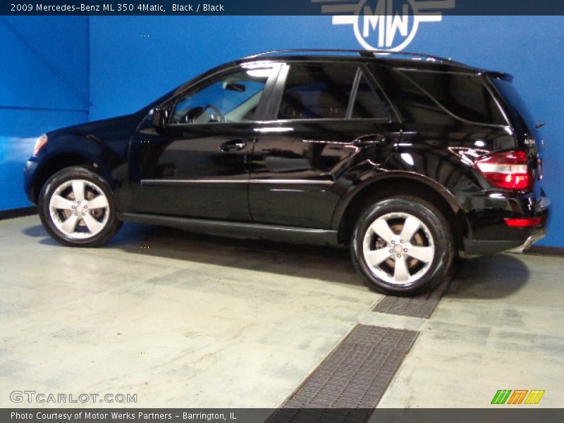 Black / Black 2009 Mercedes-Benz ML 350 4Matic