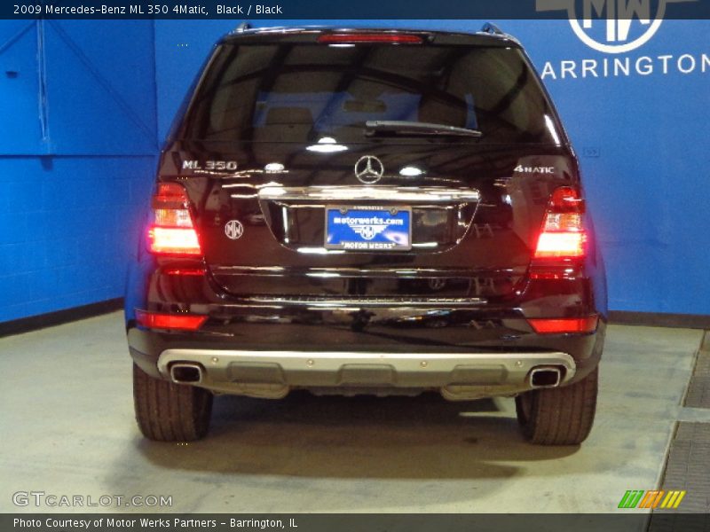 Black / Black 2009 Mercedes-Benz ML 350 4Matic