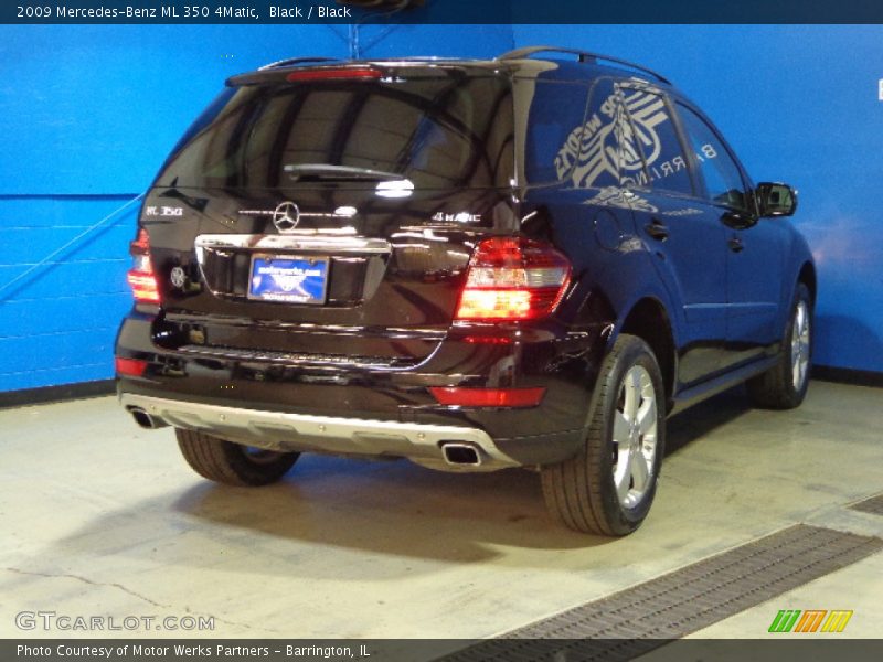 Black / Black 2009 Mercedes-Benz ML 350 4Matic